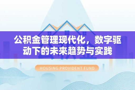 乡宁公积金管理现代化，数字驱动下的未来趋势与实践
